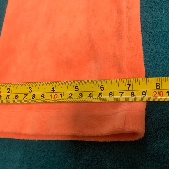 Juicy Couture Coral Terry Pants 30 x 32 Zip Up Hoodie with Crest - Picture 9 of 16